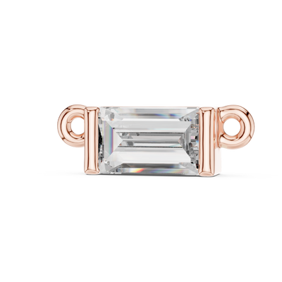 Lunessa 5×3 mm Baguette Diamond Necklace