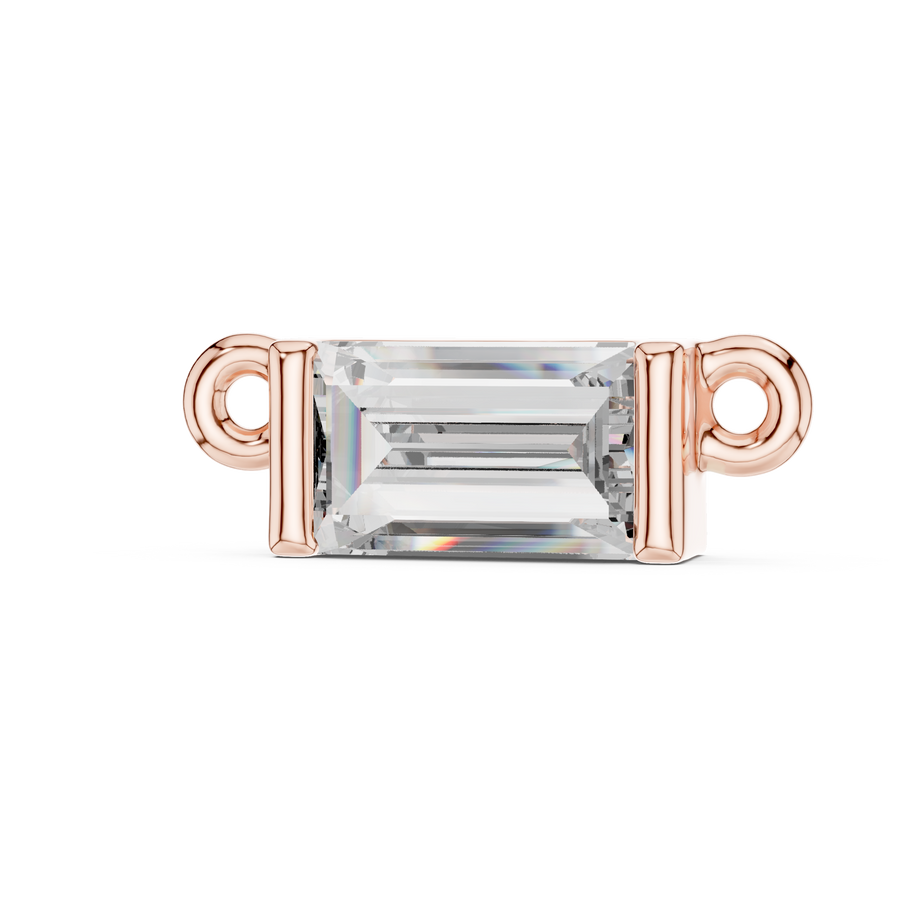 Lunessa 5×3 mm Baguette Diamond Necklace