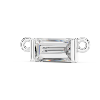 Lunessa 5×3 mm Baguette Diamond Necklace