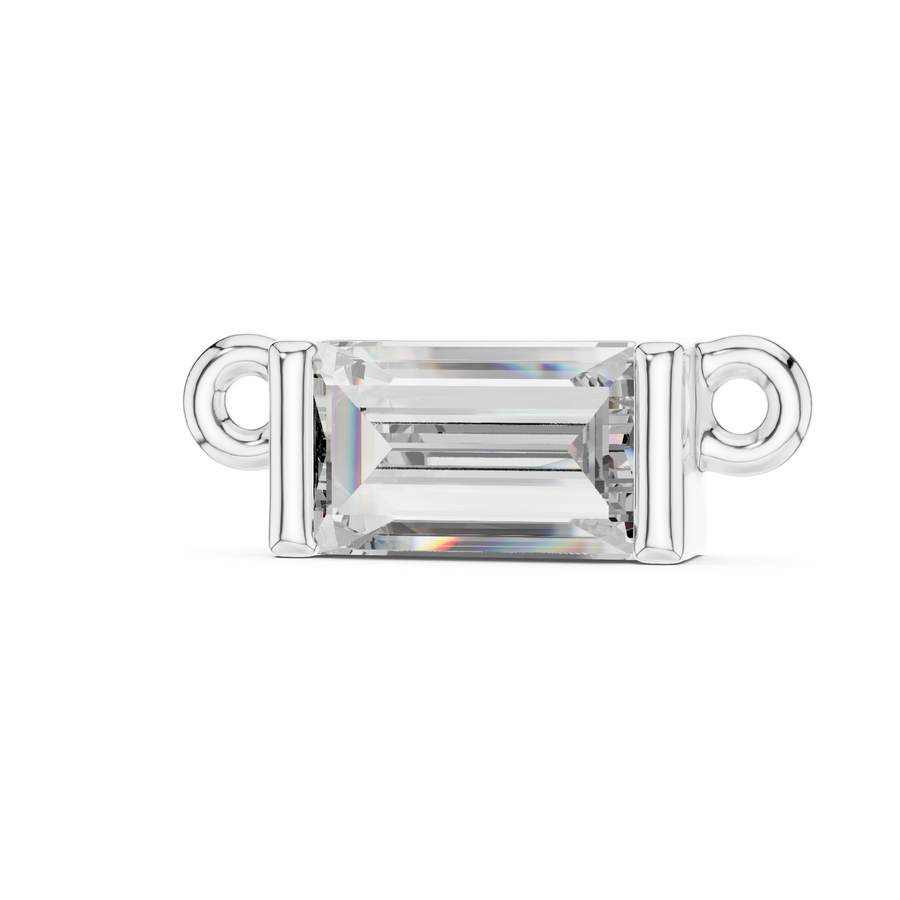 Lunessa 5×3 mm Baguette Diamond Necklace