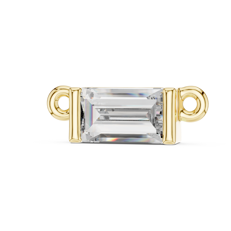 Lunessa 5×3 mm Baguette Diamond Necklace