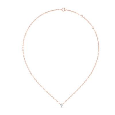 Virelle 5.7×6.3 mm Triangle Diamond Necklace
