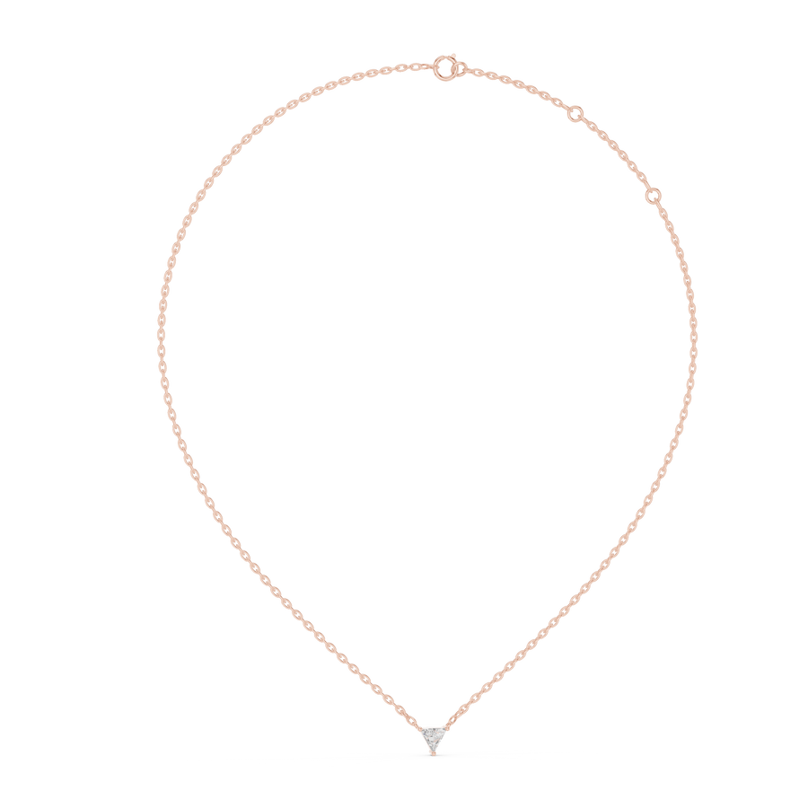 Virelle 5.7×6.3 mm Triangle Diamond Necklace
