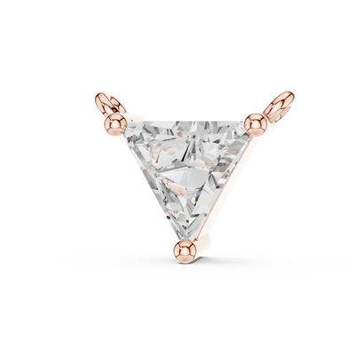 Virelle 5.7×6.3 mm Triangle Diamond Necklace