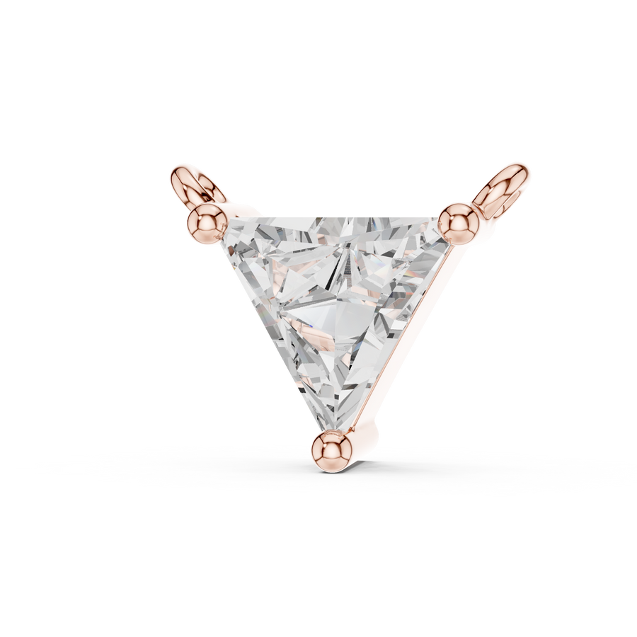 Virelle 5.7×6.3 mm Triangle Diamond Necklace