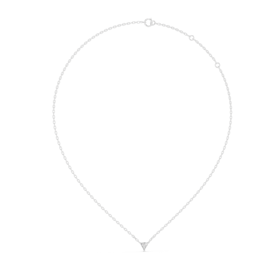 Virelle 5.7×6.3 mm Triangle Diamond Necklace