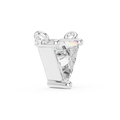 Virelle 5.7×6.3 mm Triangle Diamond Necklace