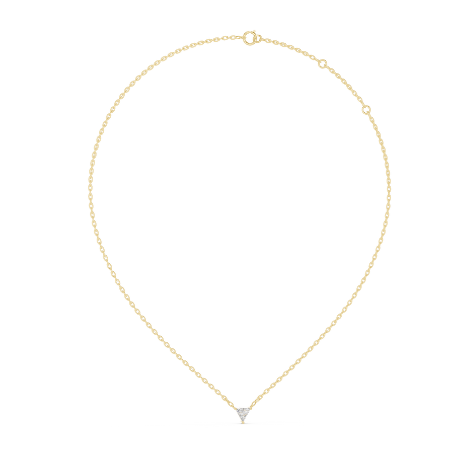 Virelle 5.7×6.3 mm Triangle Diamond Necklace