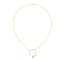 Marielle-  Emerald & Round cut Diamond Necklace