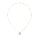 Seraphina 15.3 mm Hexagonal Halo Diamond Necklace