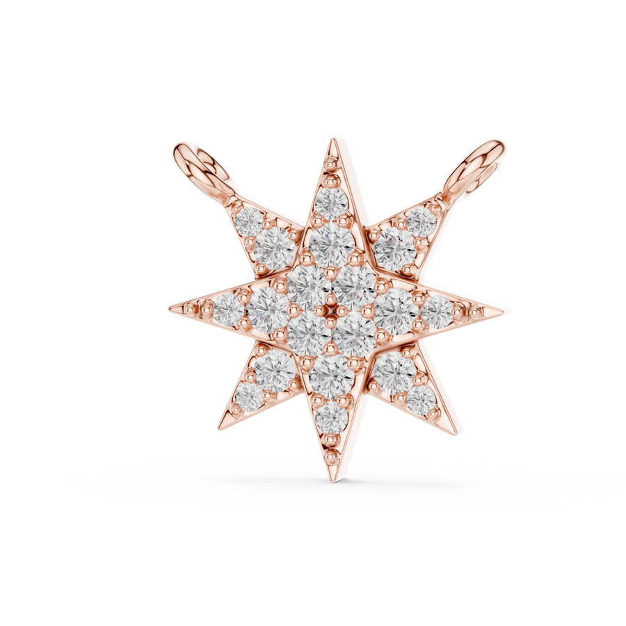 Isolde 11.50 mm Starburst Diamond Necklace