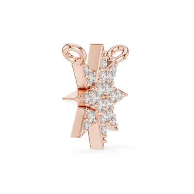 Isolde 11.50 mm Starburst Diamond Necklace