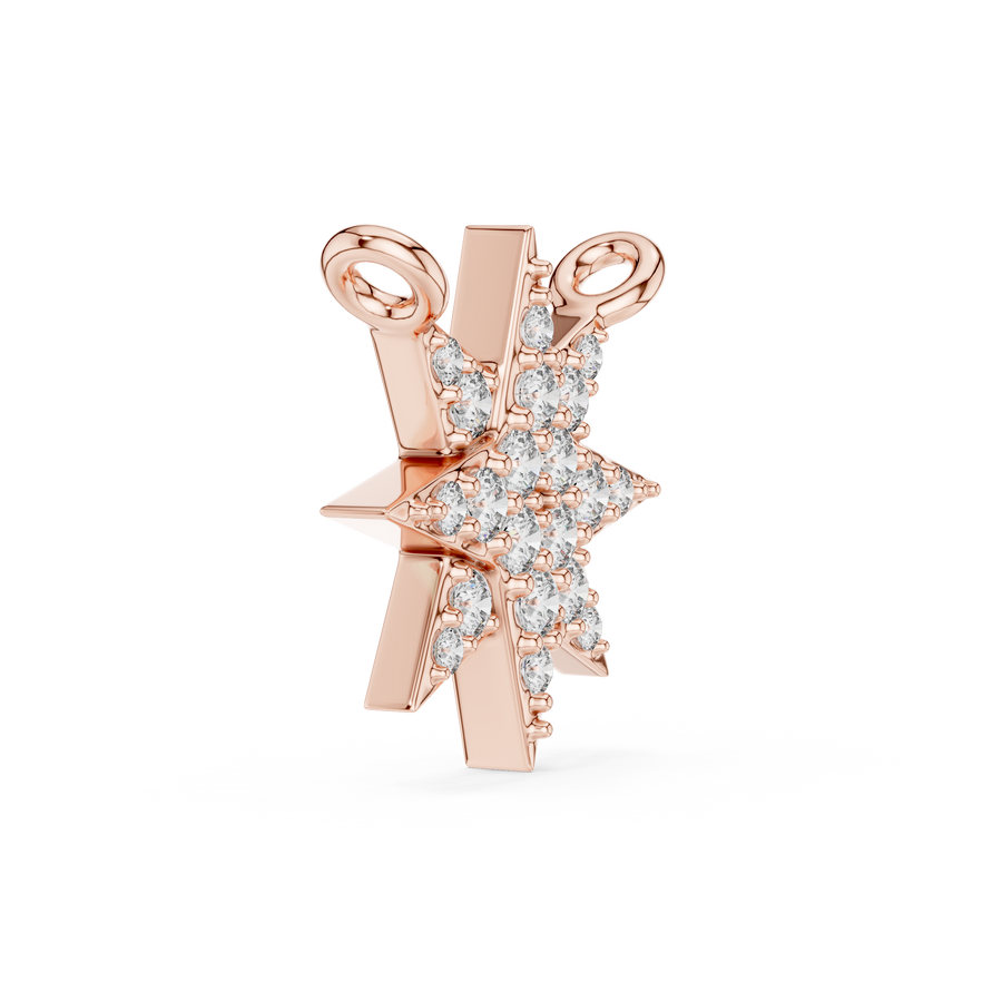 Isolde 11.50 mm Starburst Diamond Necklace
