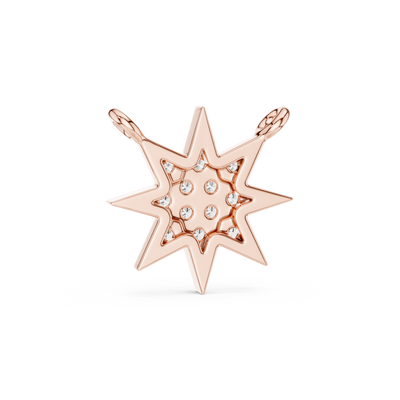 Isolde 11.50 mm Starburst Diamond Necklace
