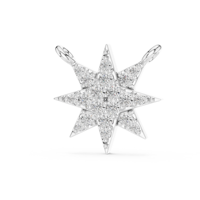 Isolde 11.50 mm Starburst Diamond Necklace