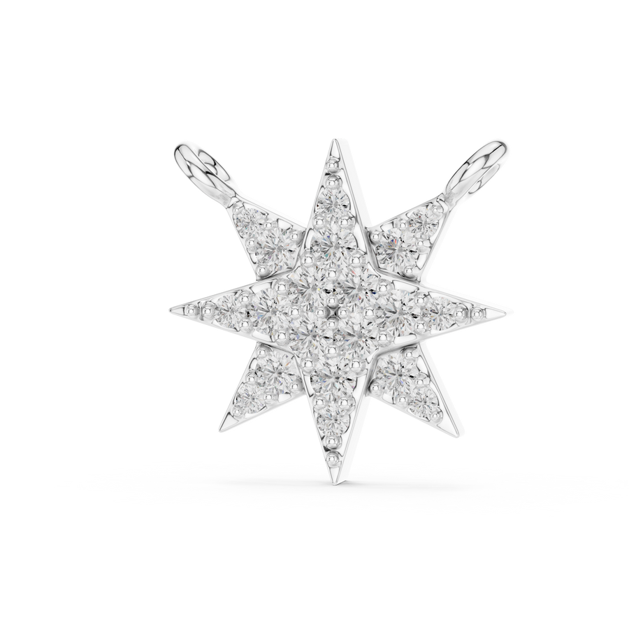 Isolde 11.50 mm Starburst Diamond Necklace