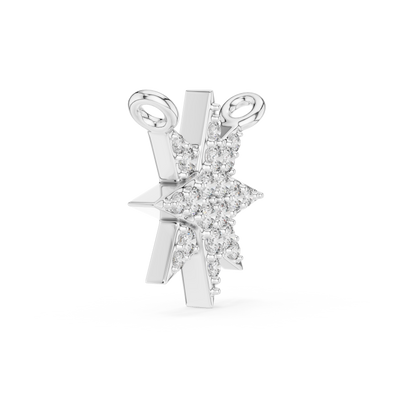 Isolde 11.50 mm Starburst Diamond Necklace