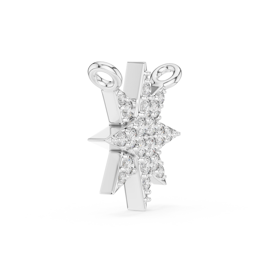 Isolde 11.50 mm Starburst Diamond Necklace