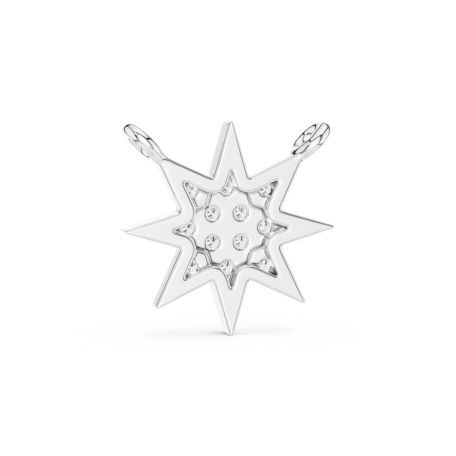 Isolde 11.50 mm Starburst Diamond Necklace