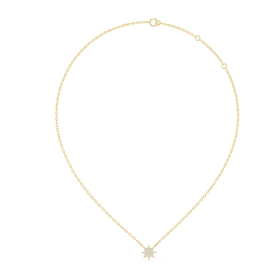 Isolde 11.50 mm Starburst Diamond Necklace