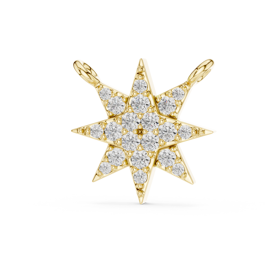 Isolde 11.50 mm Starburst Diamond Necklace