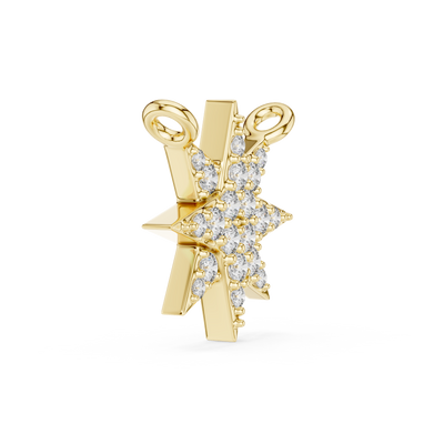 Isolde 11.50 mm Starburst Diamond Necklace