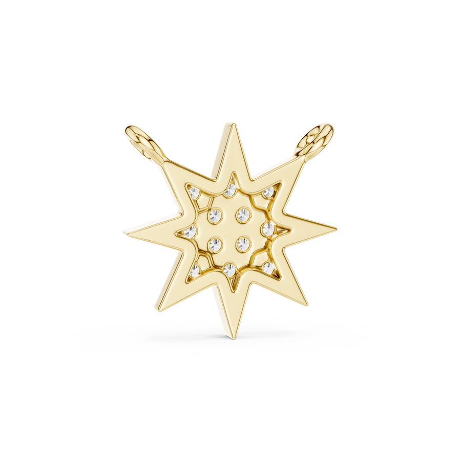 Isolde 11.50 mm Starburst Diamond Necklace