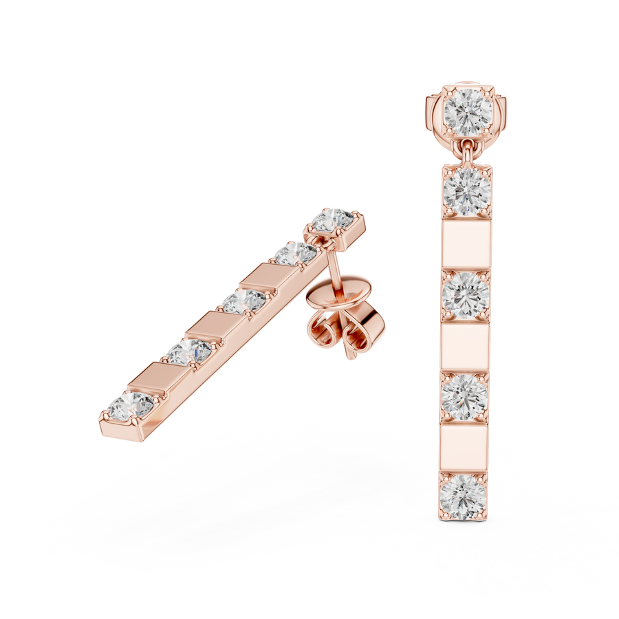 Arielle 3 mm Diamond Earrings