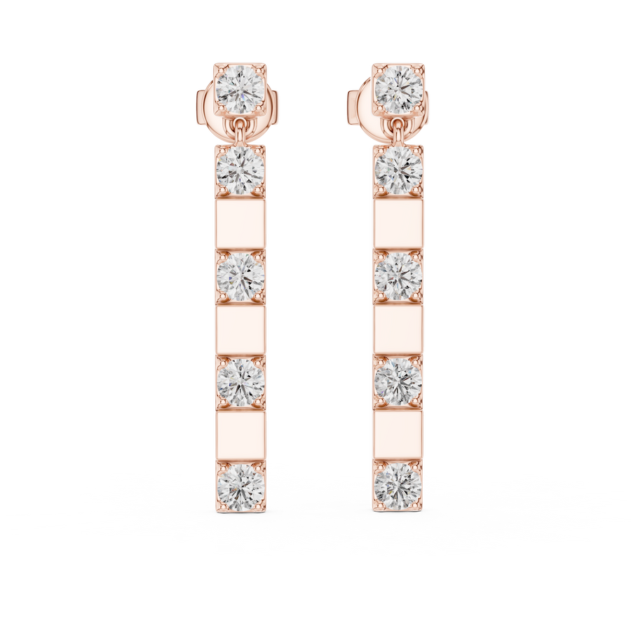 Arielle 3 mm Diamond Earrings