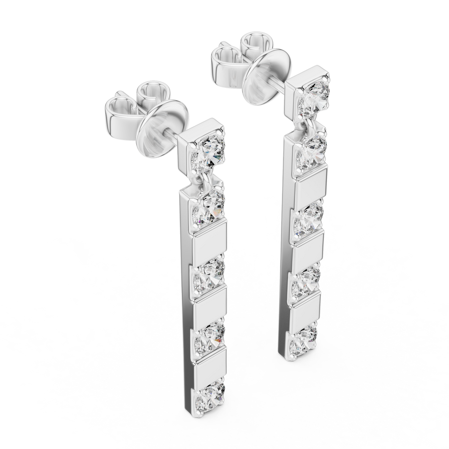 Arielle 3 mm Diamond Earrings