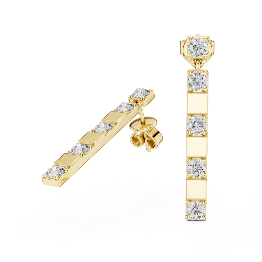Arielle 3 mm Diamond Earrings