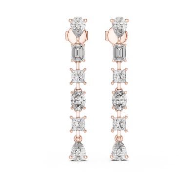 Zorielle Multi-Shape Diamond Earrings