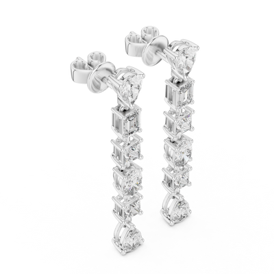 Zorielle Multi-Shape Diamond Earrings