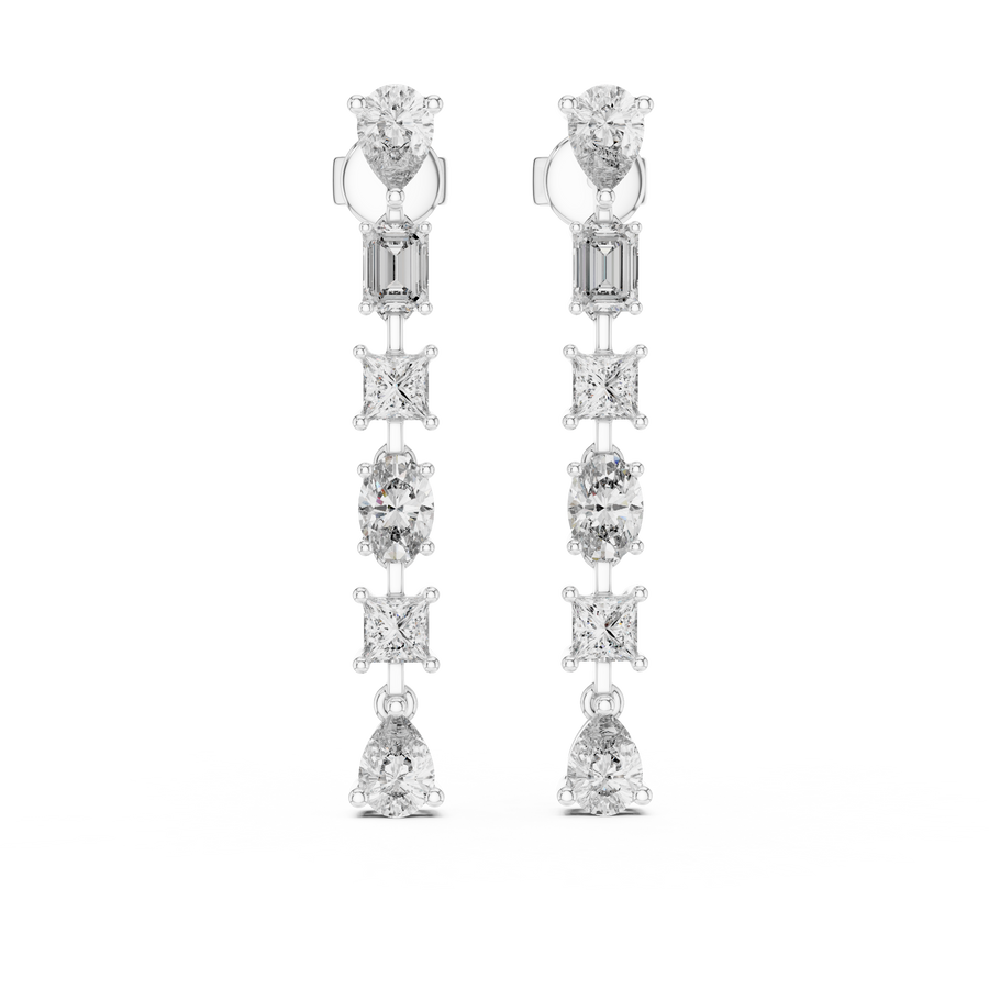 Zorielle Multi-Shape Diamond Earrings