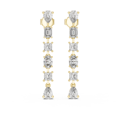 Zorielle Multi-Shape Diamond Earrings