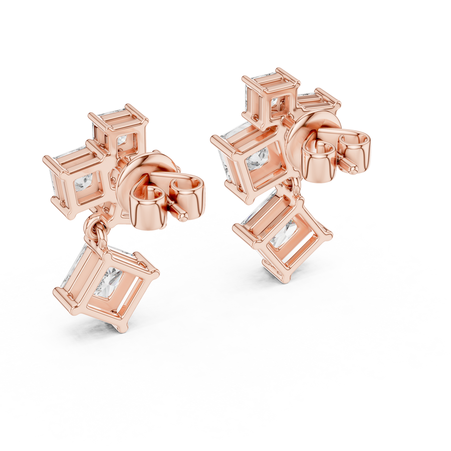 Cyravelle Multi-Shape Diamond Earrings
