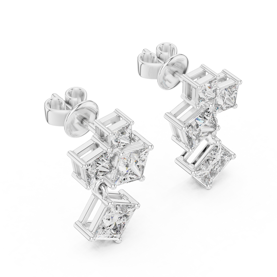 Cyravelle Multi-Shape Diamond Earrings