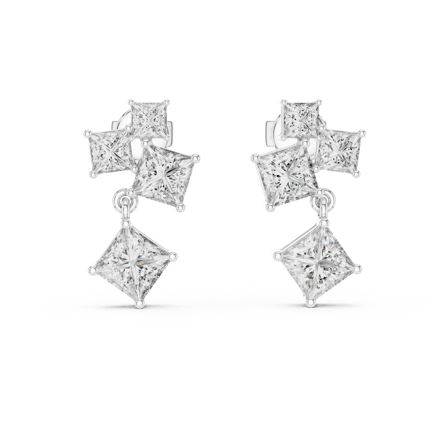 Cyravelle Multi-Shape Diamond Earrings