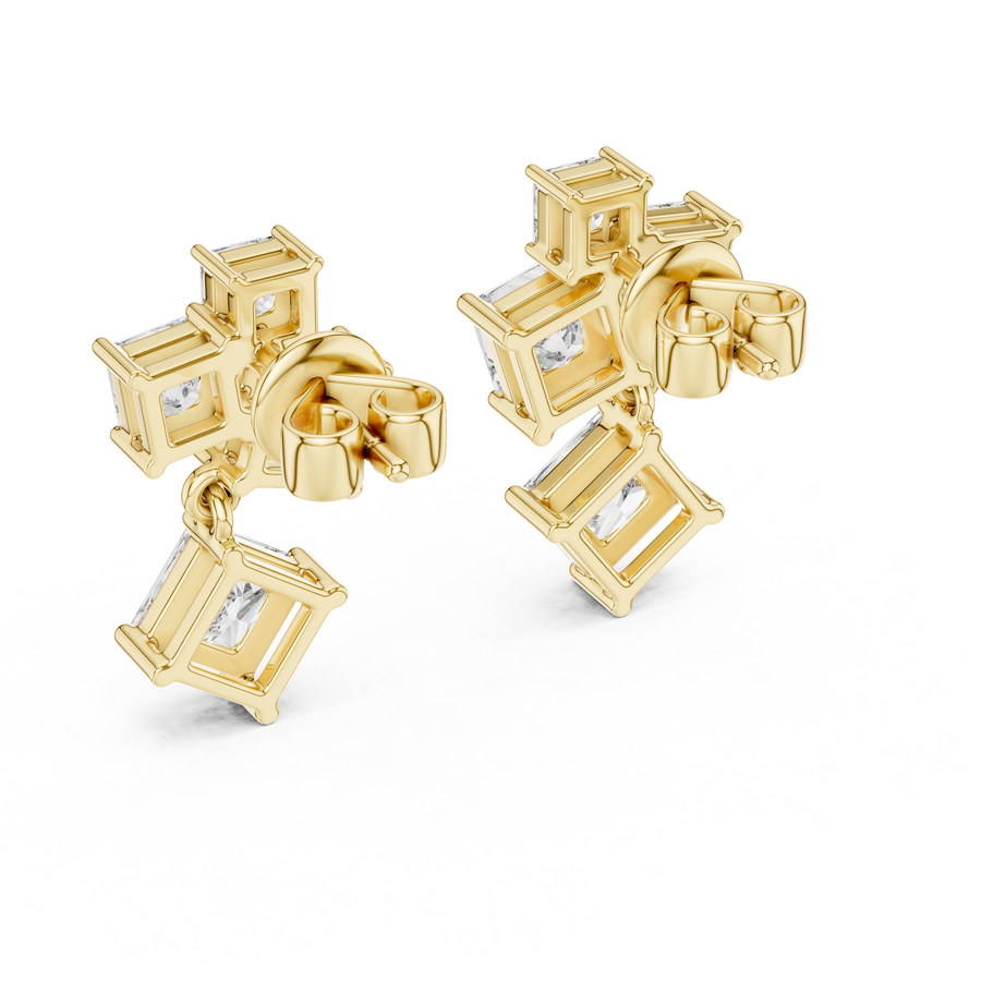 Cyravelle Multi-Shape Diamond Earrings