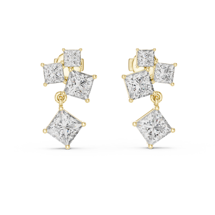 Cyravelle Multi-Shape Diamond Earrings