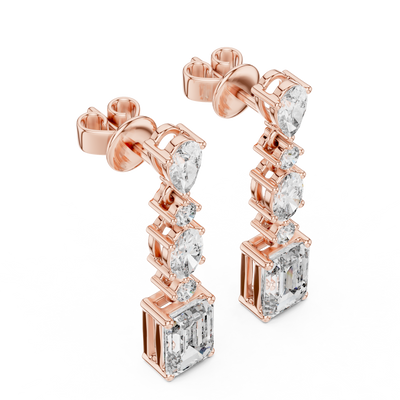 Nivara Multi-Shape Diamond Earrings