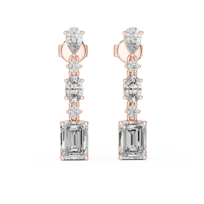 Nivara Multi-Shape Diamond Earrings
