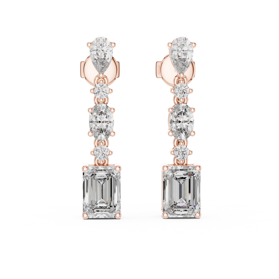 Nivara Multi-Shape Diamond Earrings