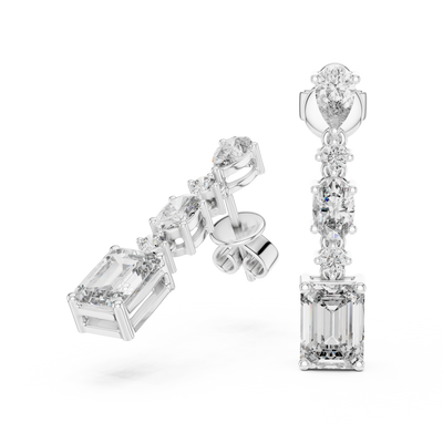 Nivara Multi-Shape Diamond Earrings