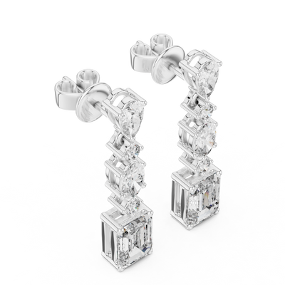 Nivara Multi-Shape Diamond Earrings