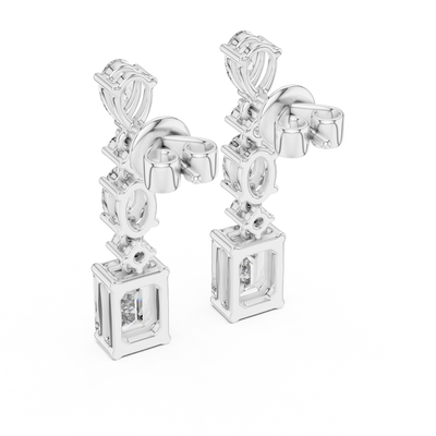 Nivara Multi-Shape Diamond Earrings