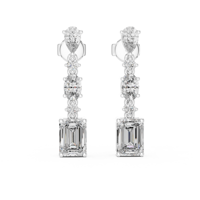 Nivara Multi-Shape Diamond Earrings