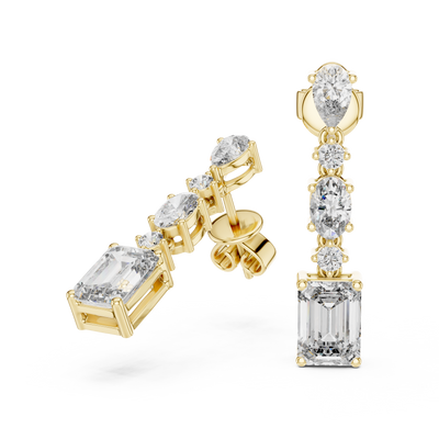 Nivara Multi-Shape Diamond Earrings