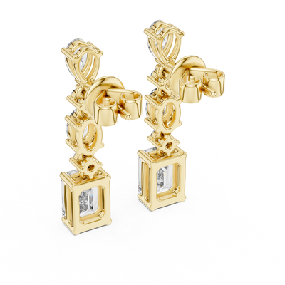 Nivara Multi-Shape Diamond Earrings