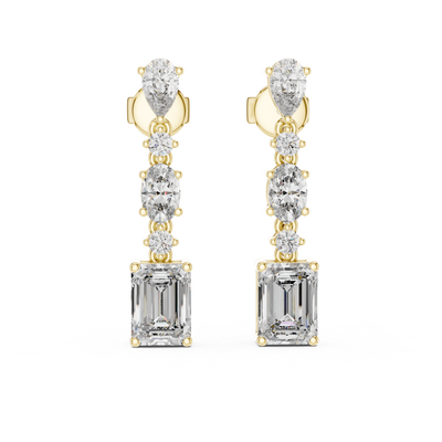 Nivara Multi-Shape Diamond Earrings